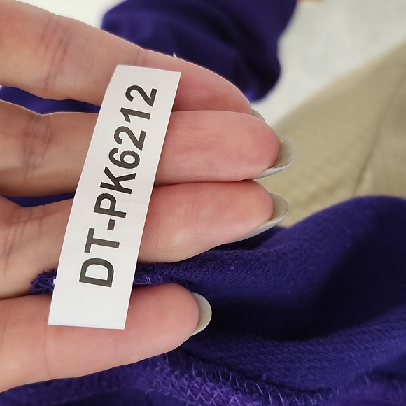 K-State Wildcats Purple Long-Sleeve Crew-Neck Tee with Silver Sequence Logo - Picture 6 of 8